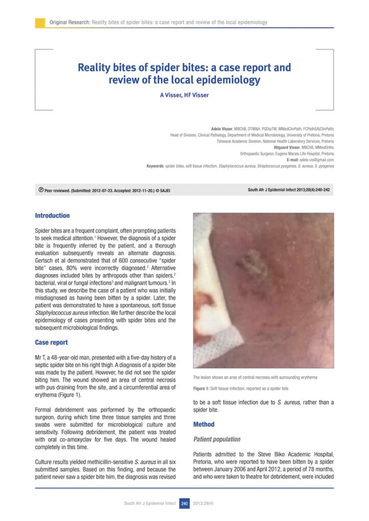 How a Single Spider Bite Revealed a Hidden Lifetime Risk